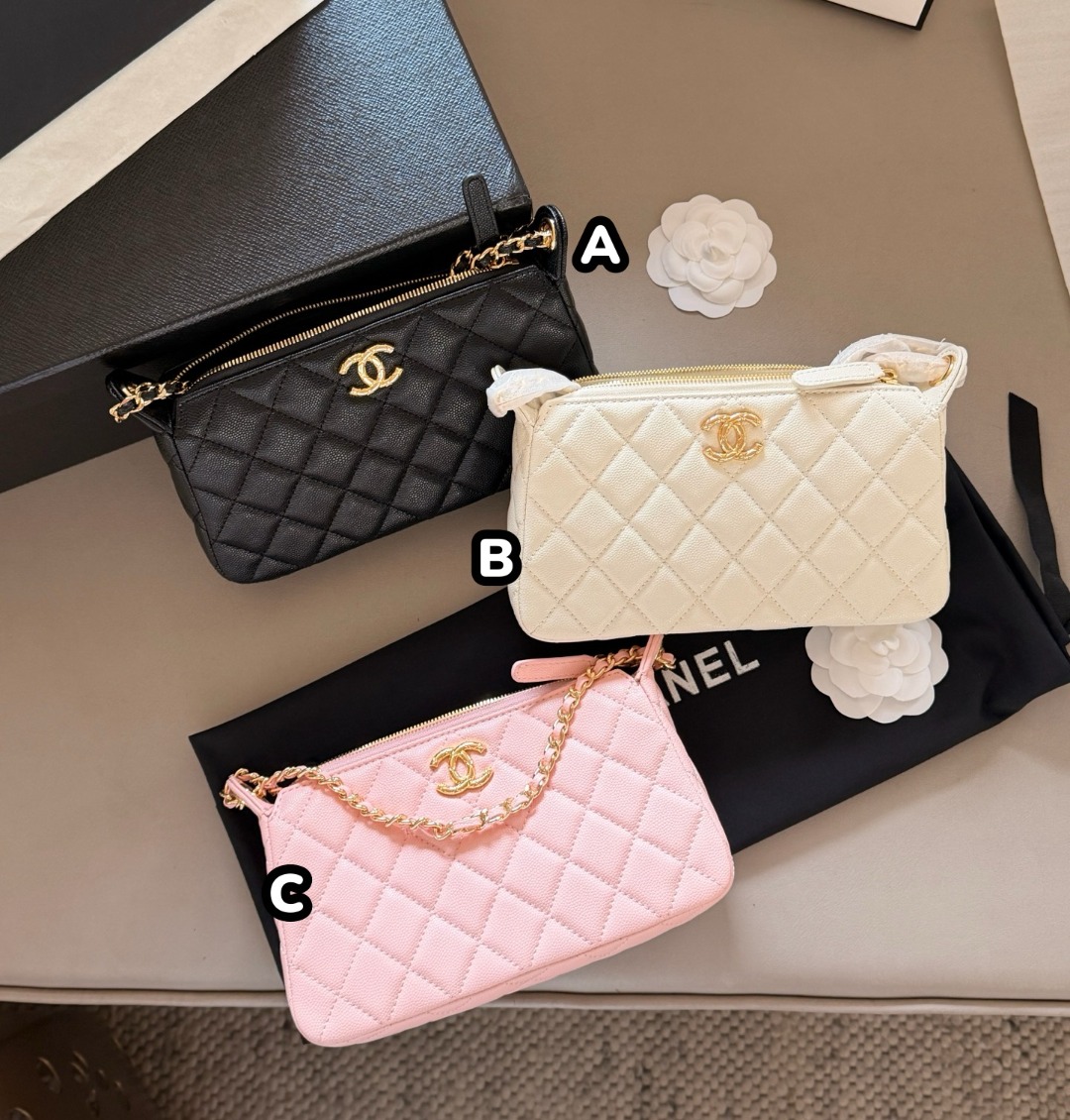 CHANEL 菠蘿紋CC標誌麻將包