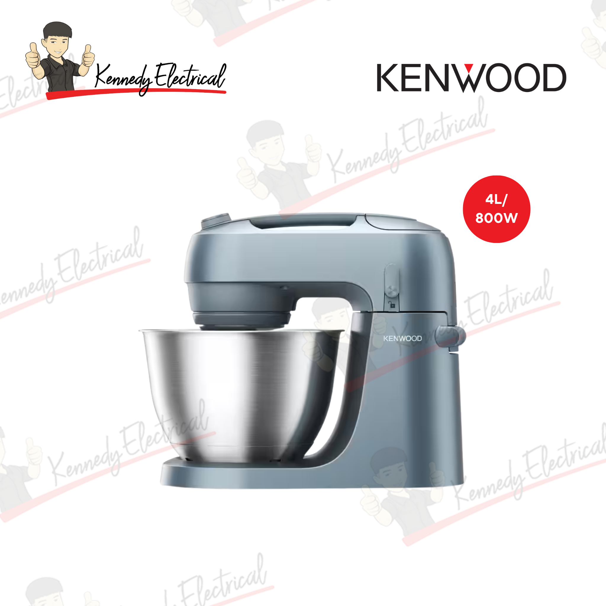 Kenwood 4L 800W Go Stand Mixer Grey (KZM35.000GY)