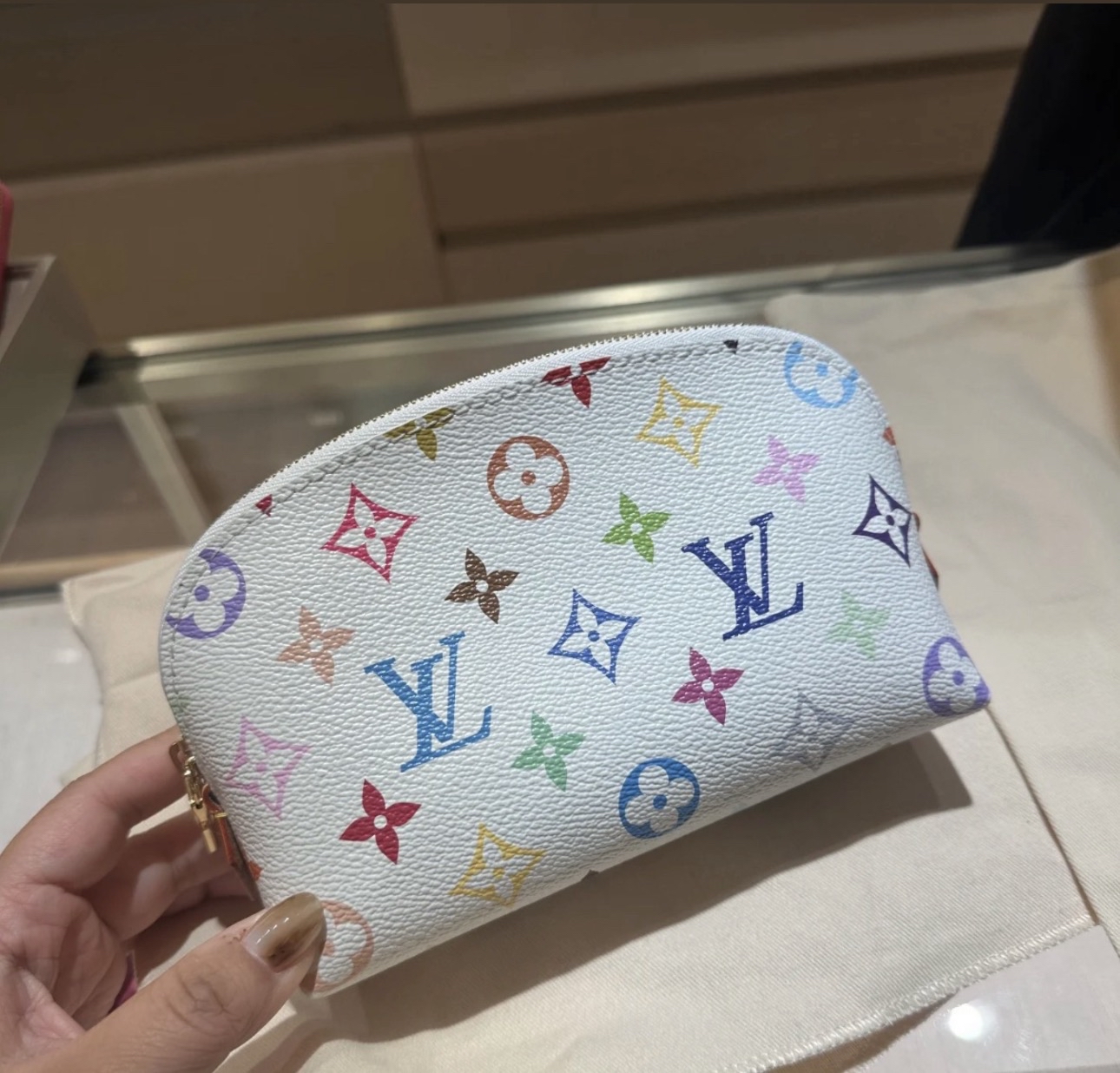 Louis Vuitton  村上隆限量版 Monogram Multicolore 化妝包