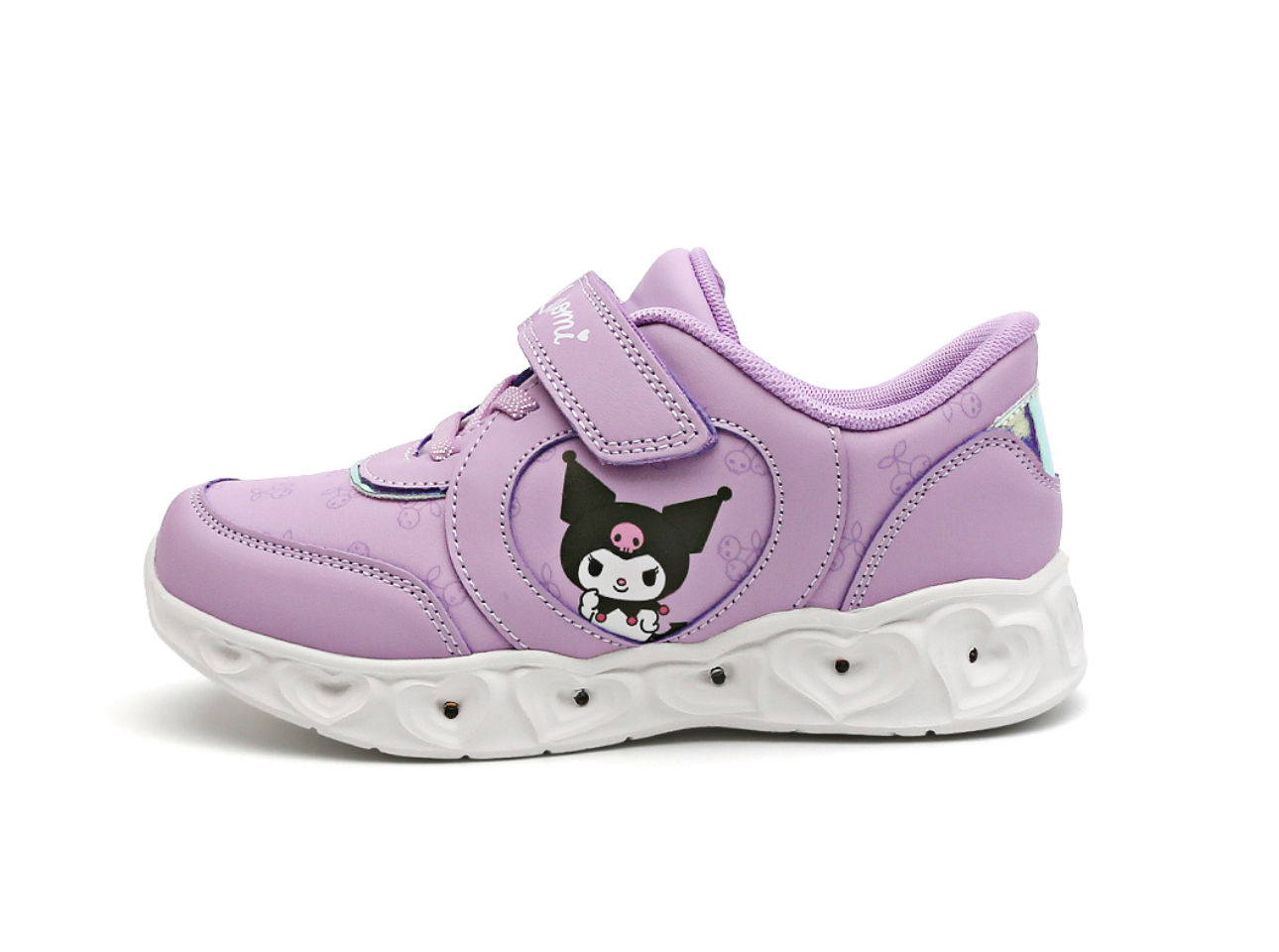 🇰🇷預訂 韓國直送🇰🇷Sanrio Kuromi人物印花魔術貼LED閃燈波鞋