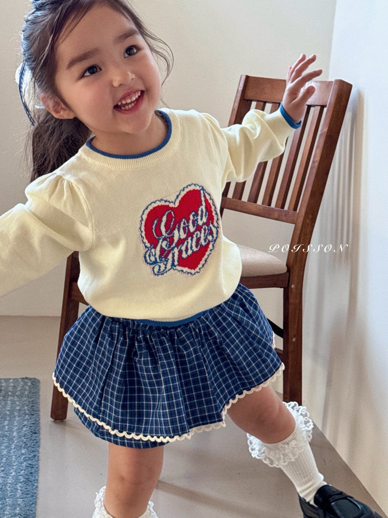 心心 Top / 格仔短裙