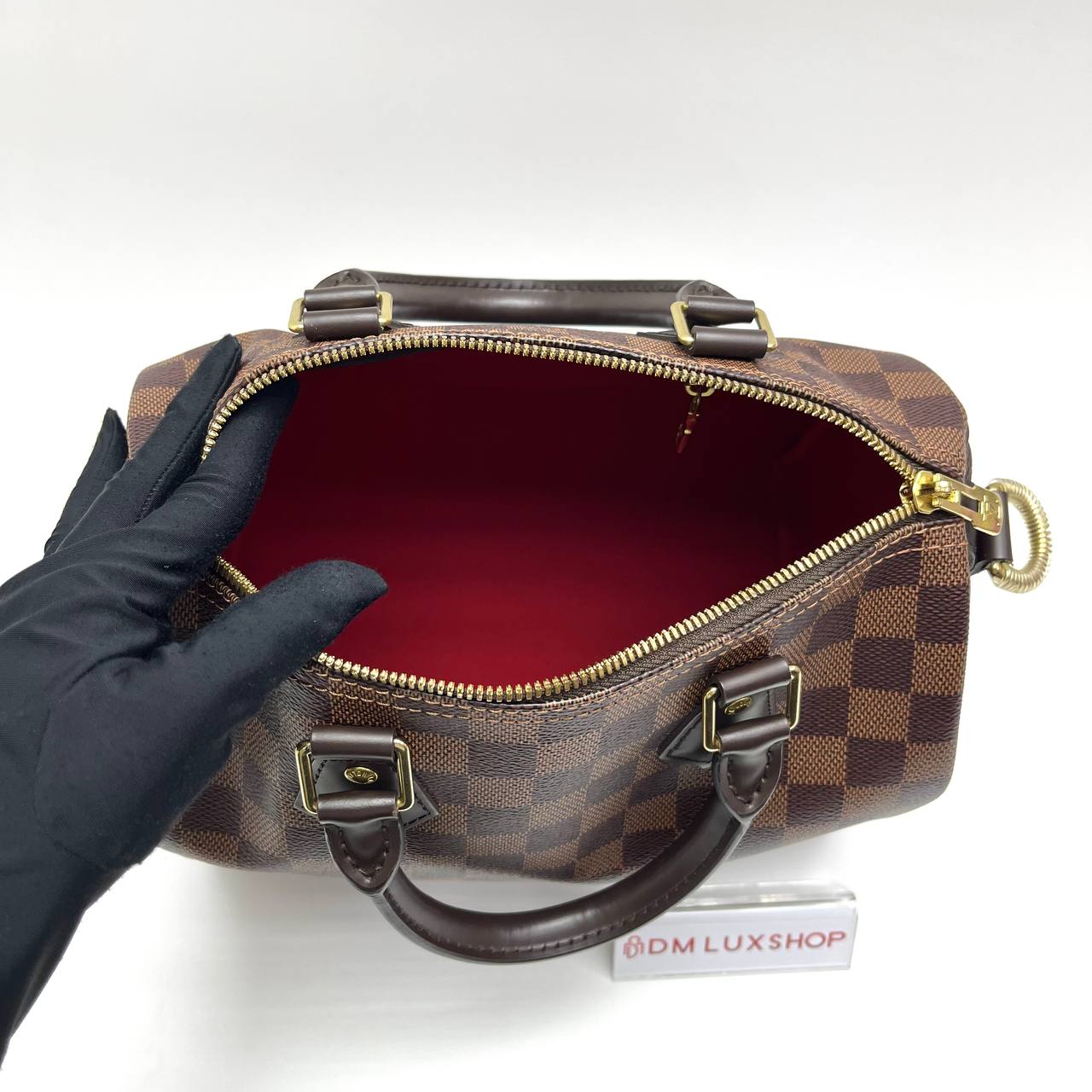 LV Damier Ebene Speedy 25 with Strap