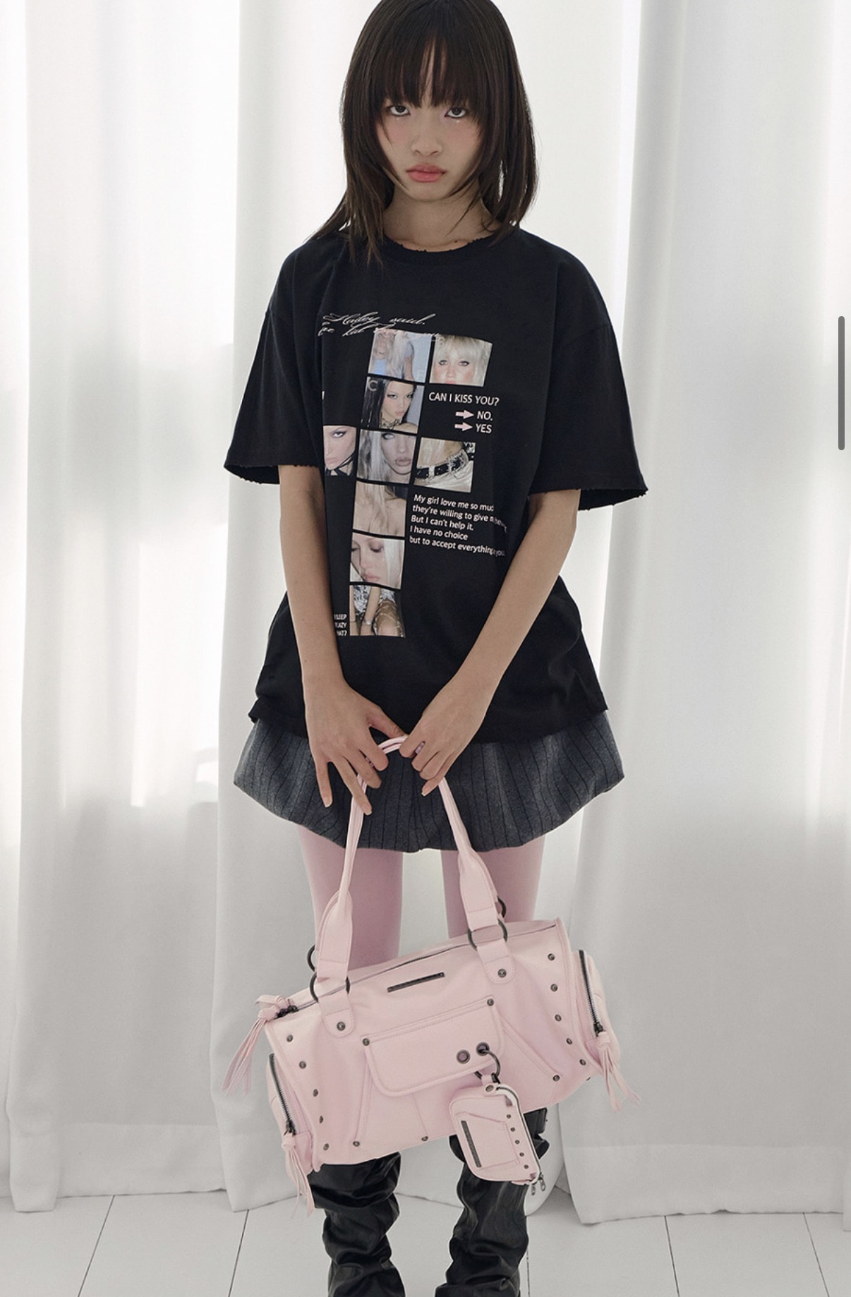 Fancyclub VEIL STUD BAG & WALLET (LIGHT PINK) F26QE981