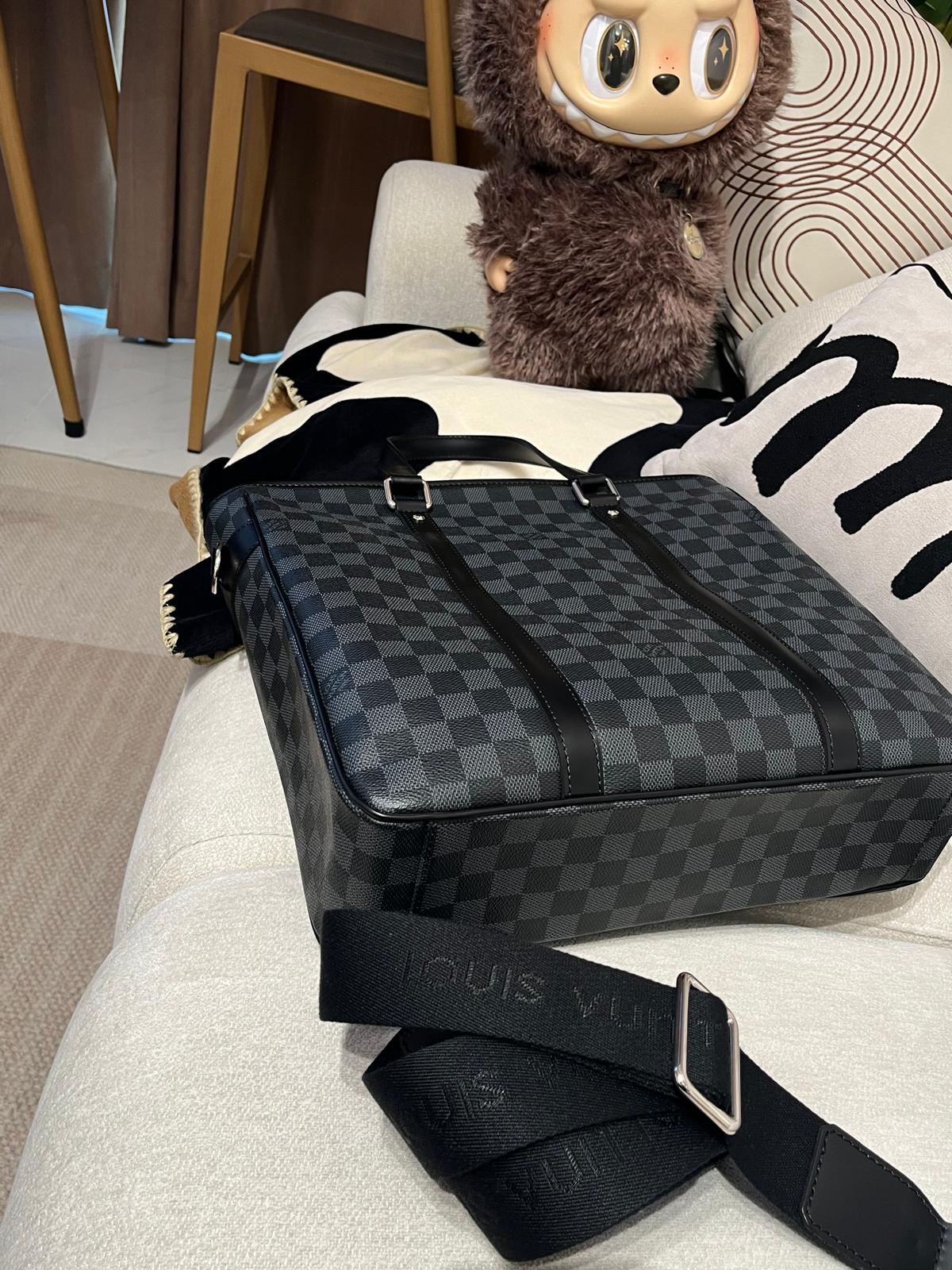 LV Damier Graphite 2Way Bag M41259 100%Authentic, 98%New ✅Dust bag