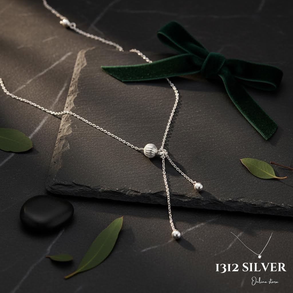 S925 - EN0114  Drop Bead Y-Necklace