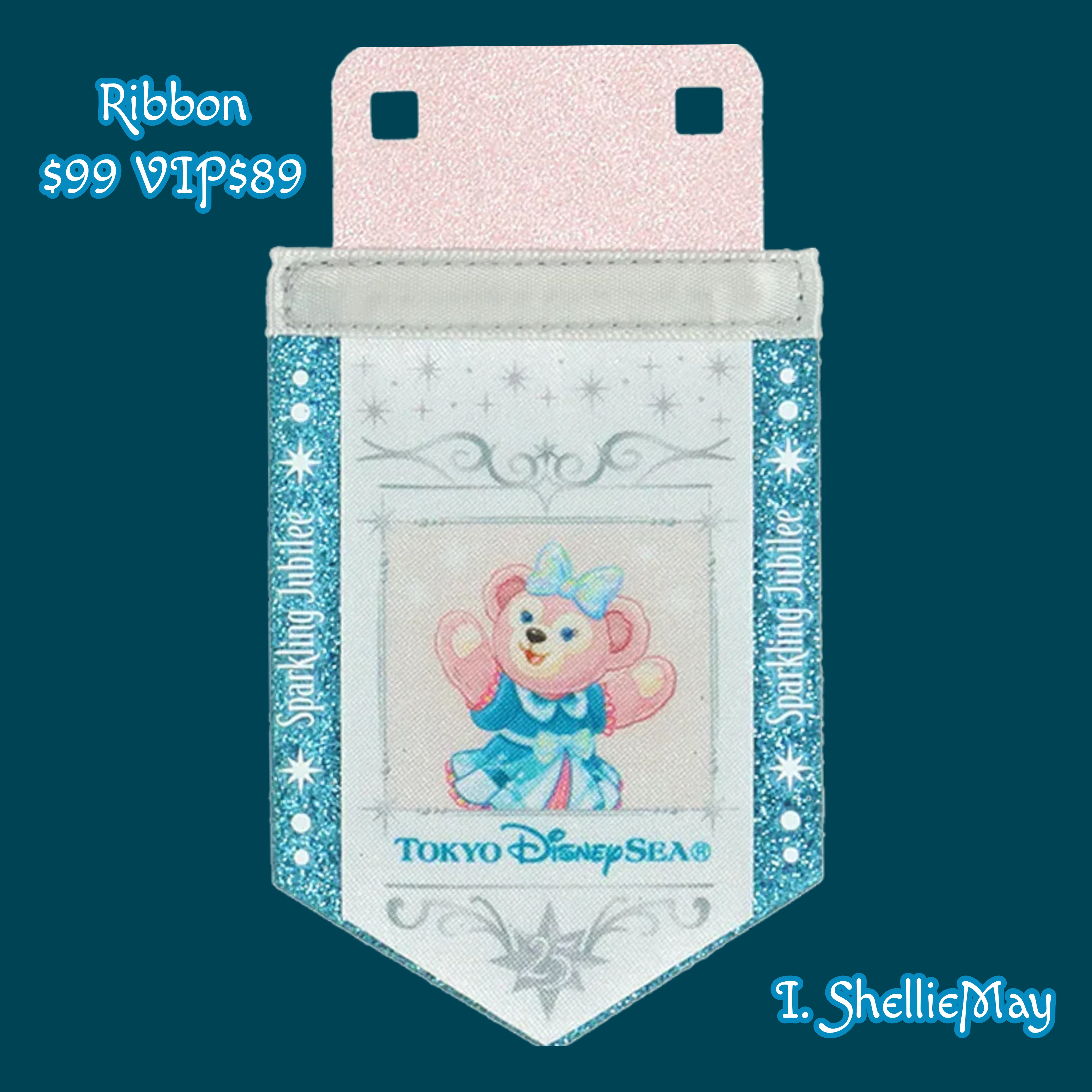 【預訂】DisneySea 25th Jubilee Badge - Jubilee Badge + Ribbon