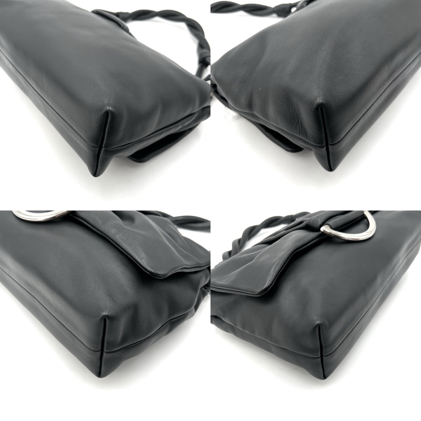 【預訂貨品】Dior Lady褶皺黑色羊皮腋下包