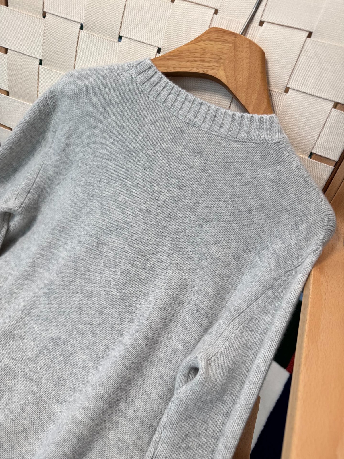 【頂級原單】Ralph Lauren 灰色墨鏡小熊針織衫