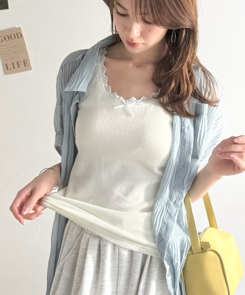 清貨價🔥🇯🇵mily bilet 蕾絲邊蝴蝶結Bra Top [兩色]