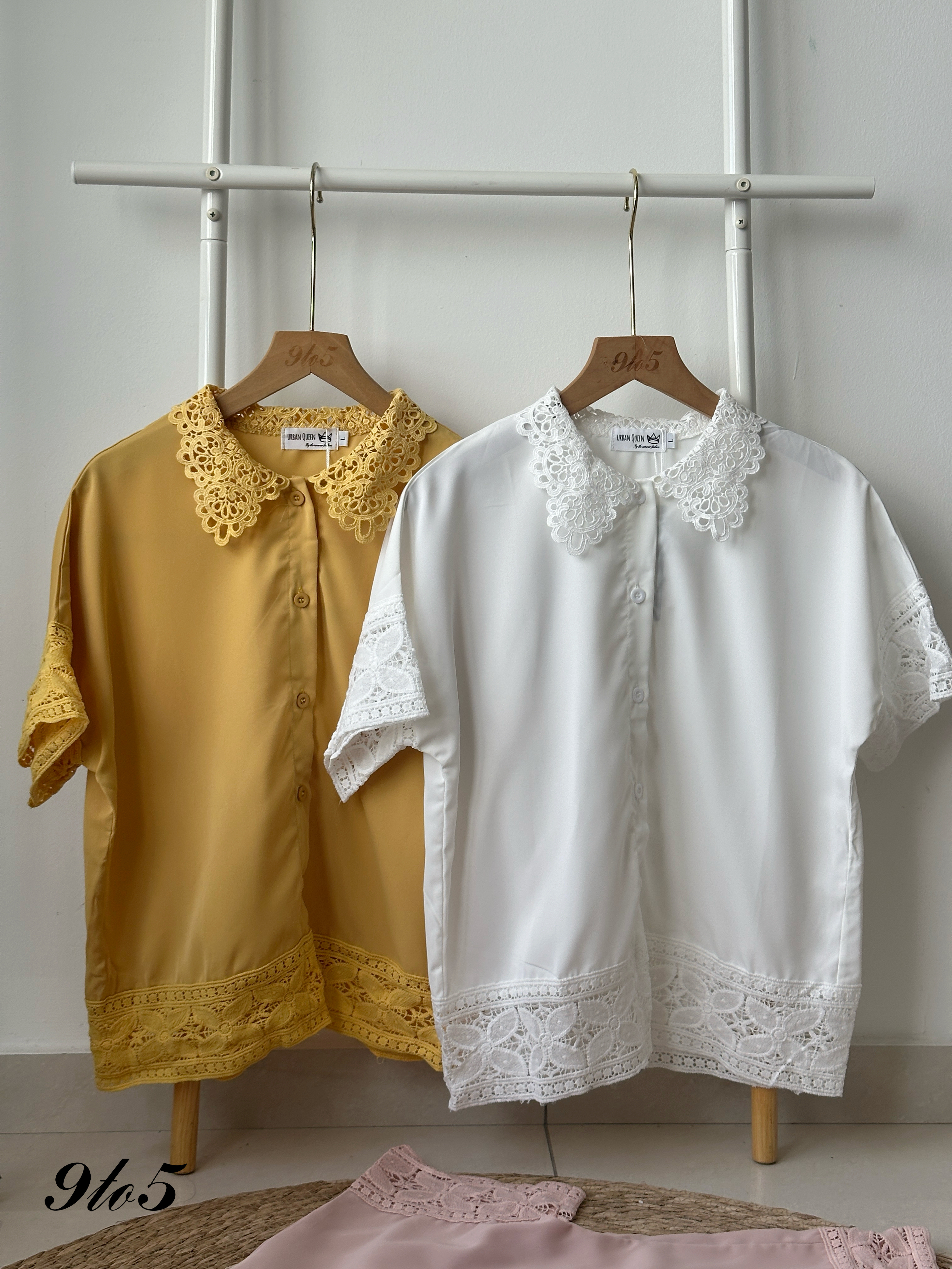 T4170 Lace Detailed Shirt - 4 Colors 