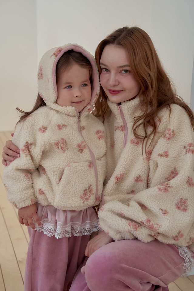 Momoann | Monet Sherpa Zip-Up with Mom