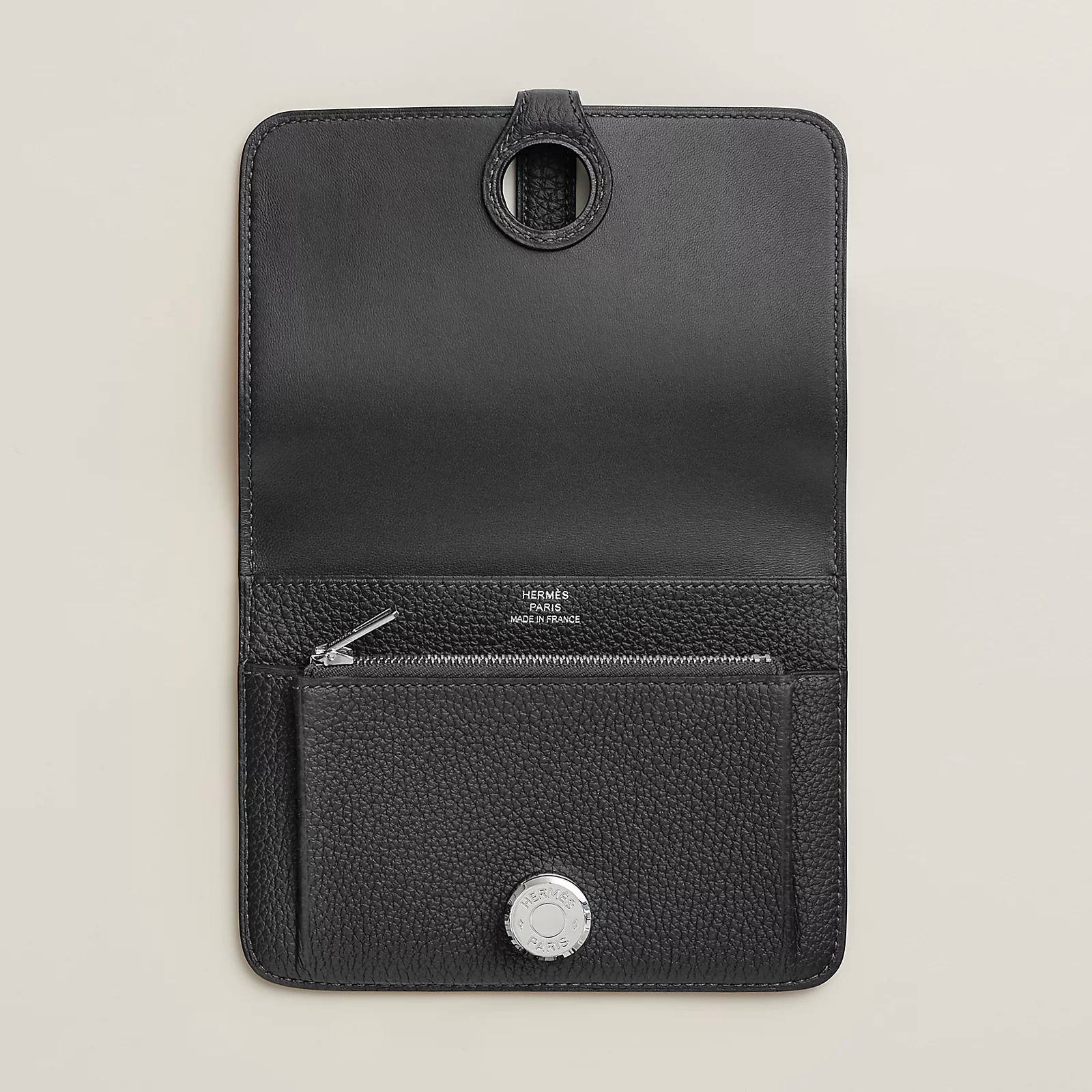 Hermes 全新🆕 Dogon搪瓷銀扣 Compact Wallet長銀包