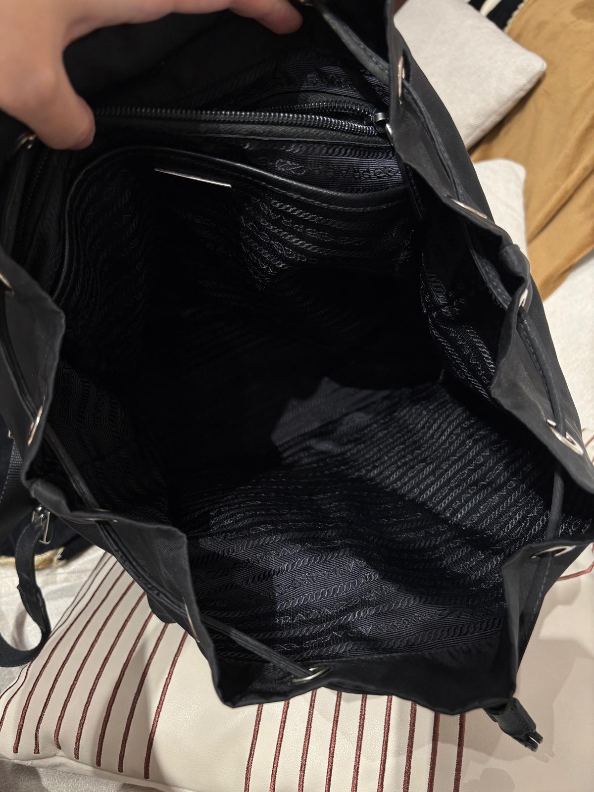 Prada Nylon Backpack Black 100%Authentic, 99%New ✅Dust bag