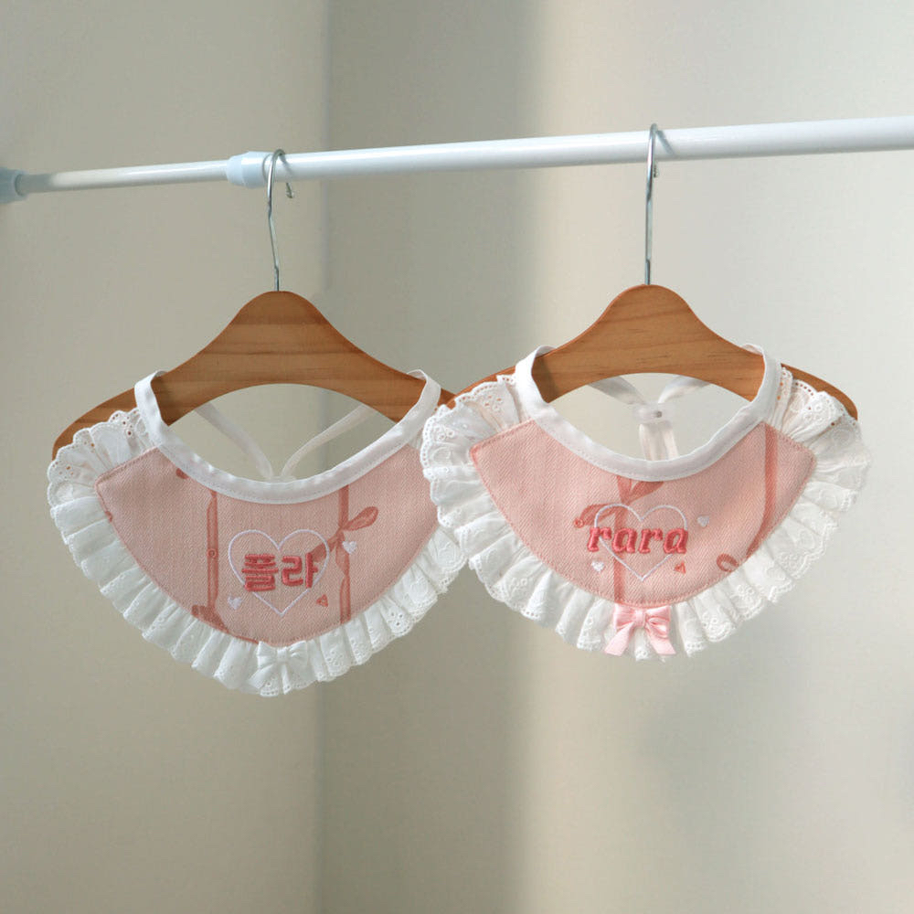 韓國 handmade ballet core naming bib💞
