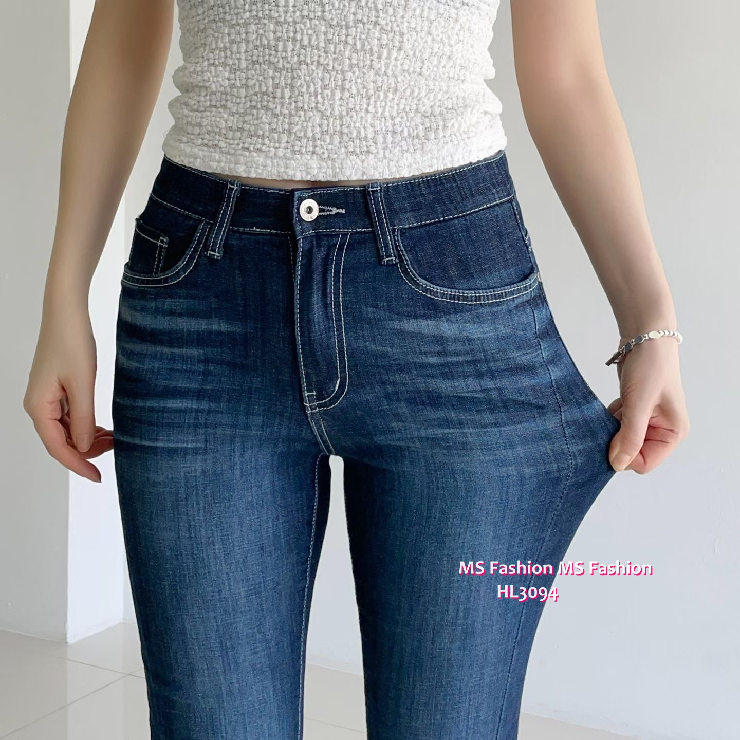 HL3094 韓國🌼Howluk深藍slimcut牛