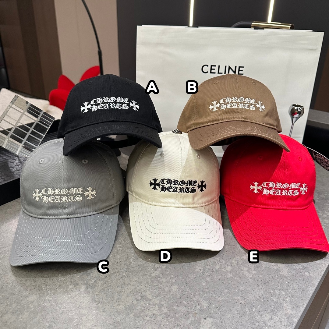 Chrome Hearts 十字梵文刺繡棒球帽