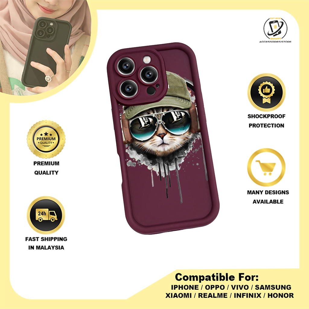 TPU DESIGN CASE PHONE FOR HONOR - DESIGN CAT C