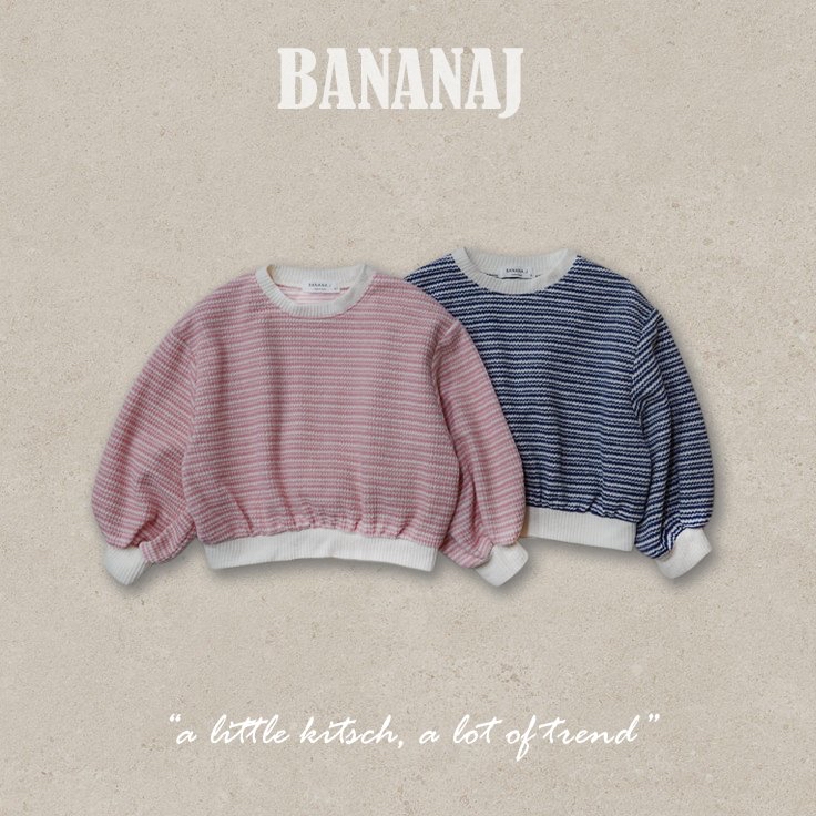 Bananaj | Knit Striped Sweatshirt