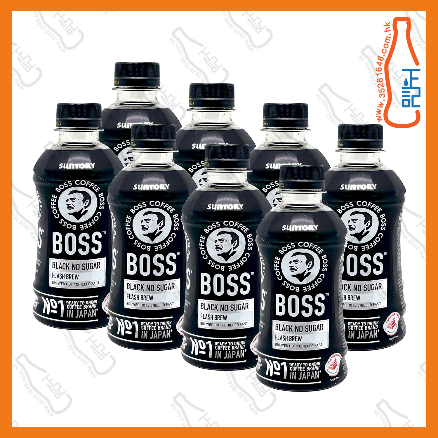 ==Suntory三得利 BOSS coffee無糖黑咖啡 250ml x 8支 /份