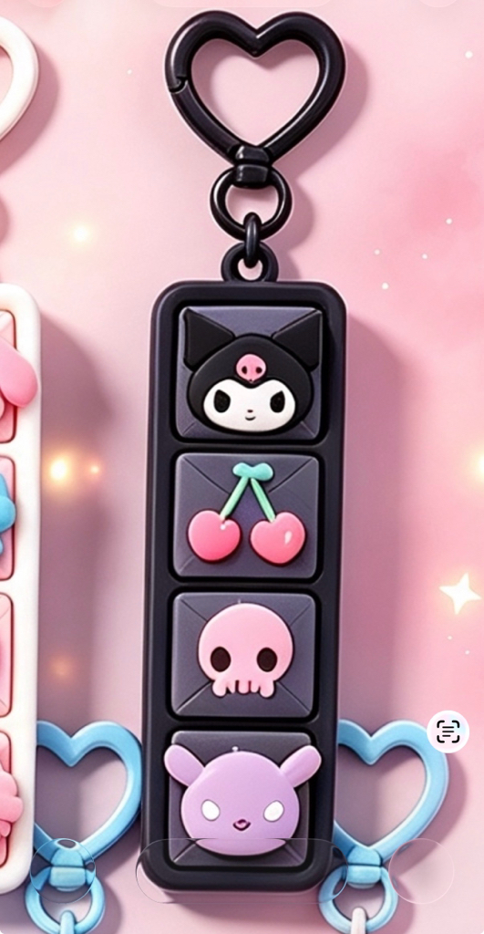 [4月尾到貨]新款 Sanrio 鍵盤按鍵匙扣