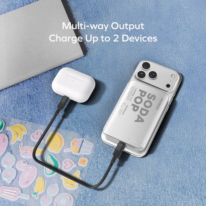 Momax 1-Power Pass 10000mAh 磁吸流動電源 (CCC 認證)