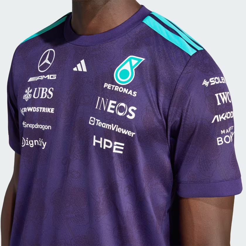 新加坡大獎賽別注 Adidas F1 Mercedes Benz 平治車隊 2026 紫色車手短袖隊服  KV4288