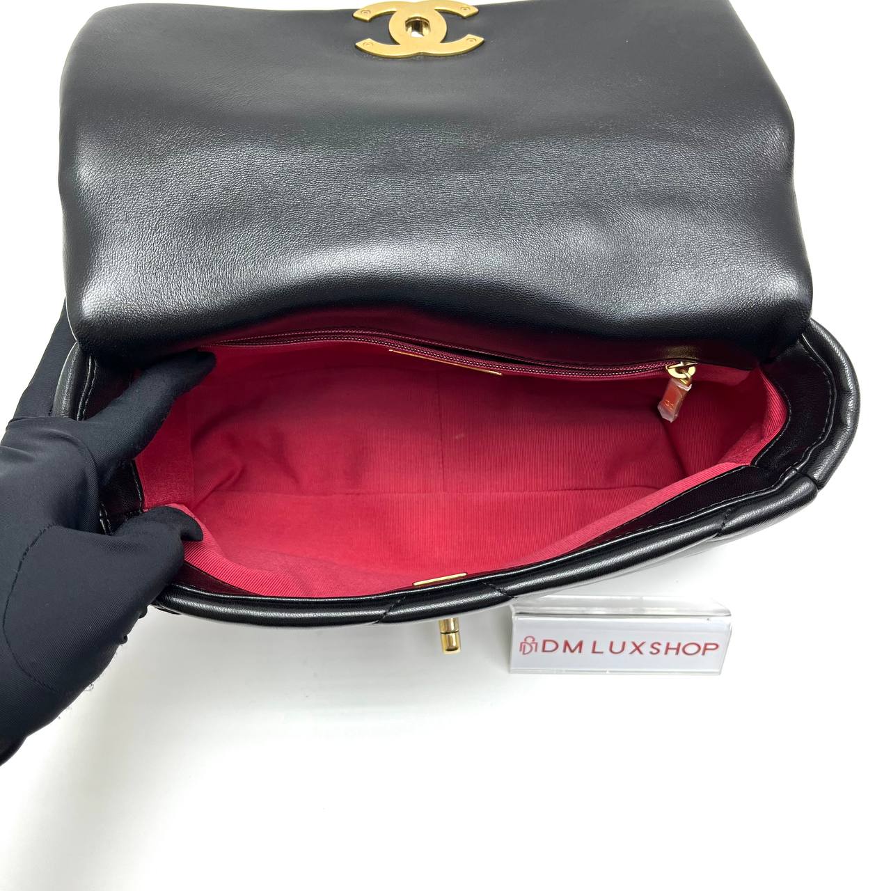 Chanel 19 Bag Small Black GHW (Microchip)
