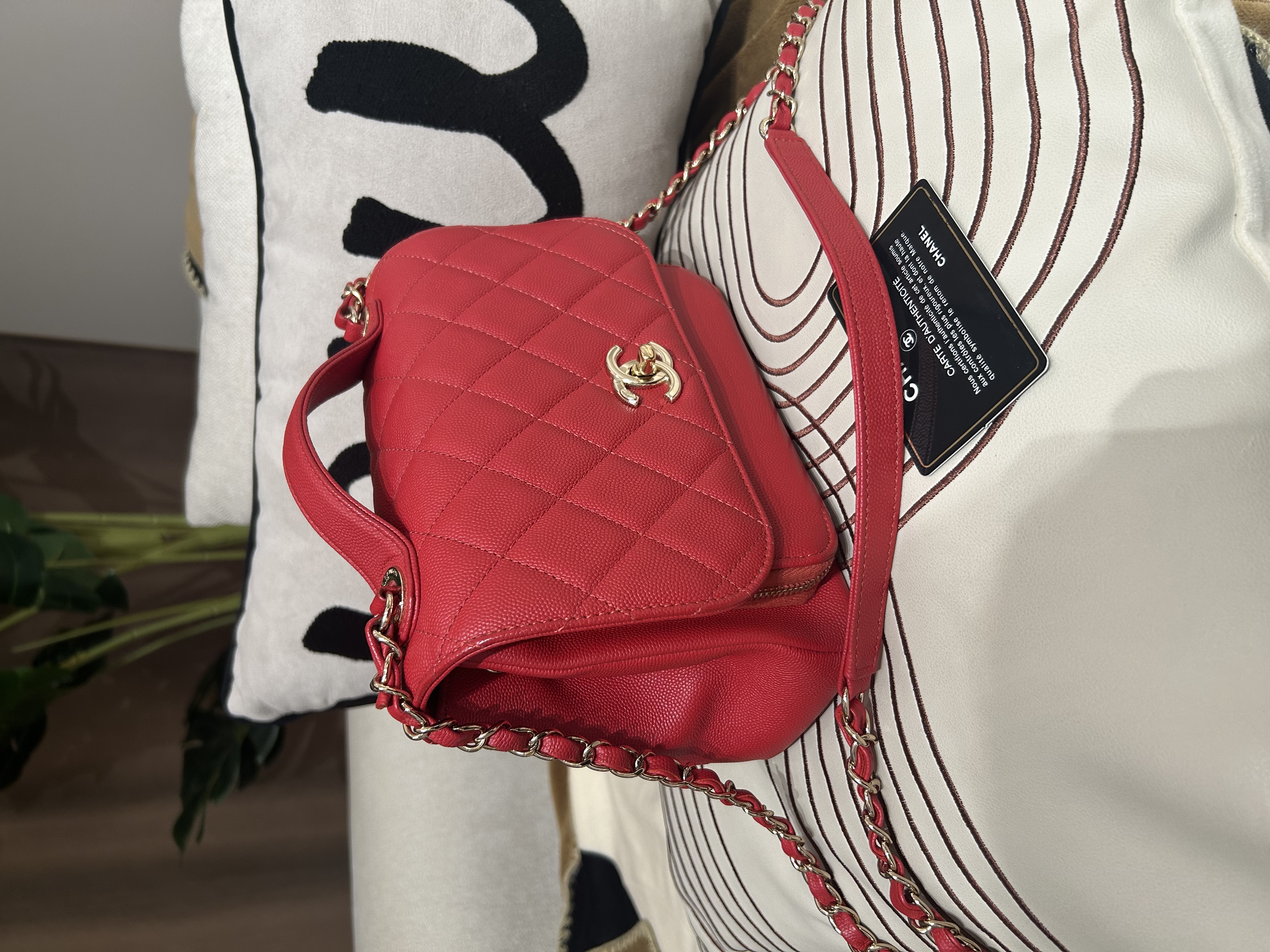 CHANEL Business Affinity 2way bag A93607 荔枝牛皮 100%Authentic, 98%New ✅28card✅Box
