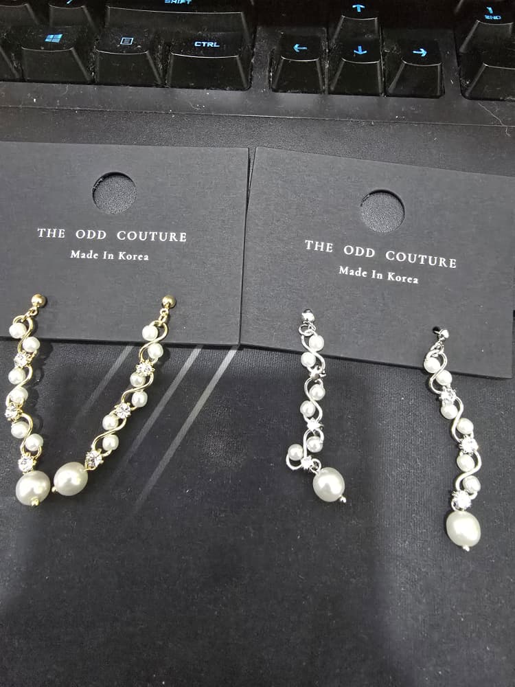 Pearl Cascade Stud Earrings