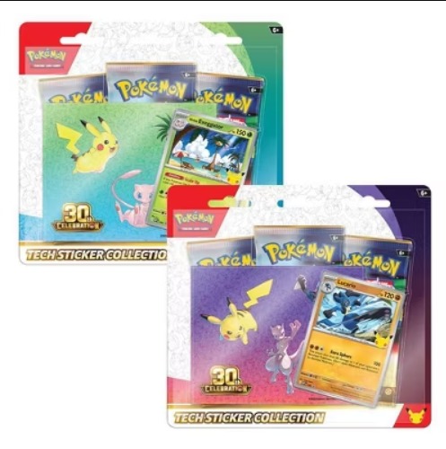 Pokémon 美版 TCG: 30th Celebration Tech Sticker Blister 