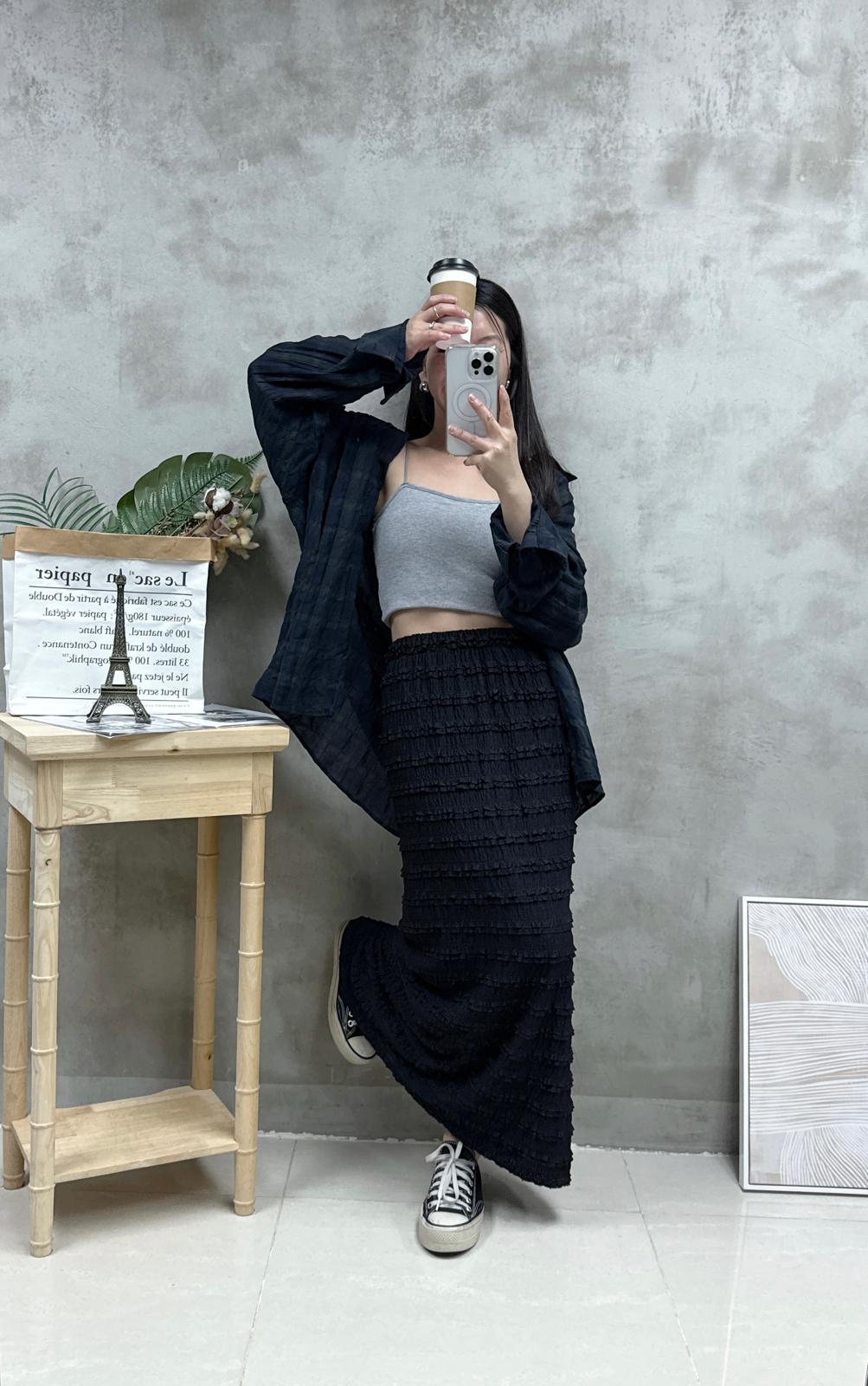 G16 暗紋心型領Bra top