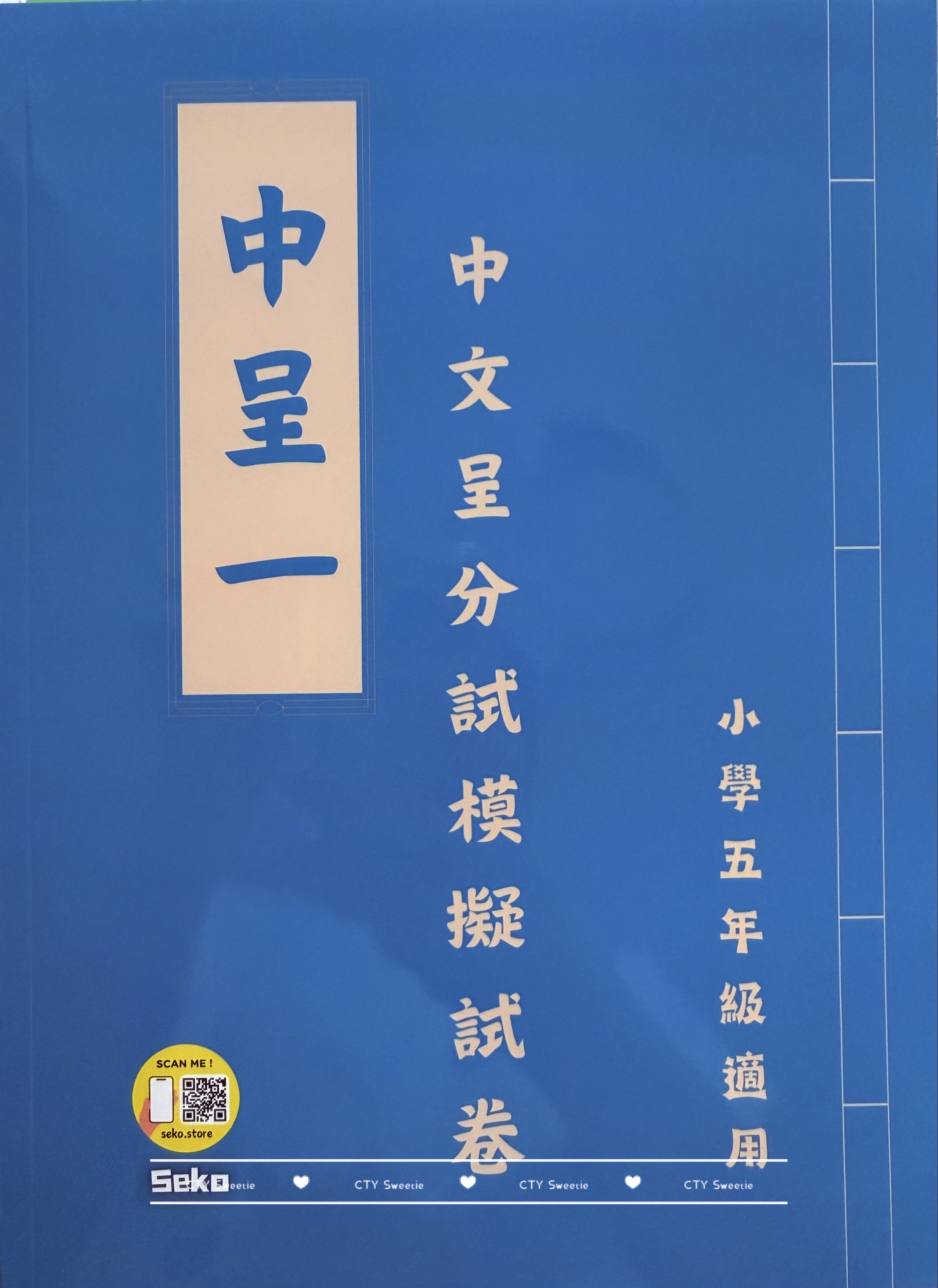 呈分試操卷套餐-中英數呈一二三共9本