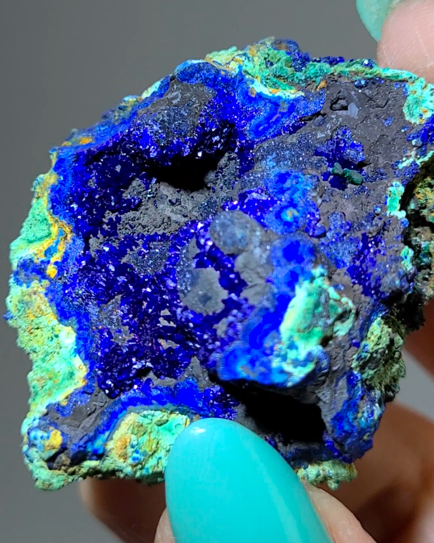 Azurite malachite chrysocolla cluster - AZ9