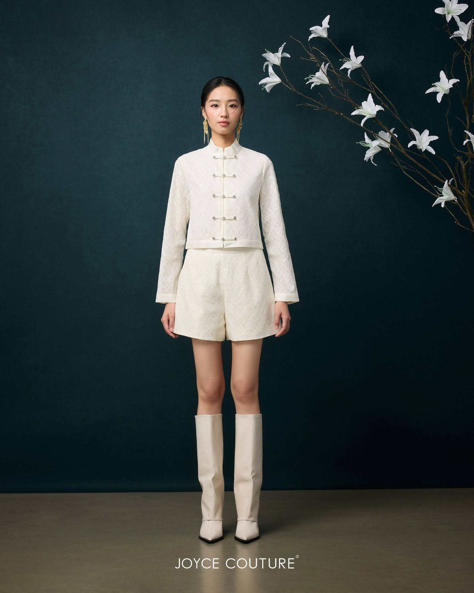 闪闪亮片A字裤子 P0093