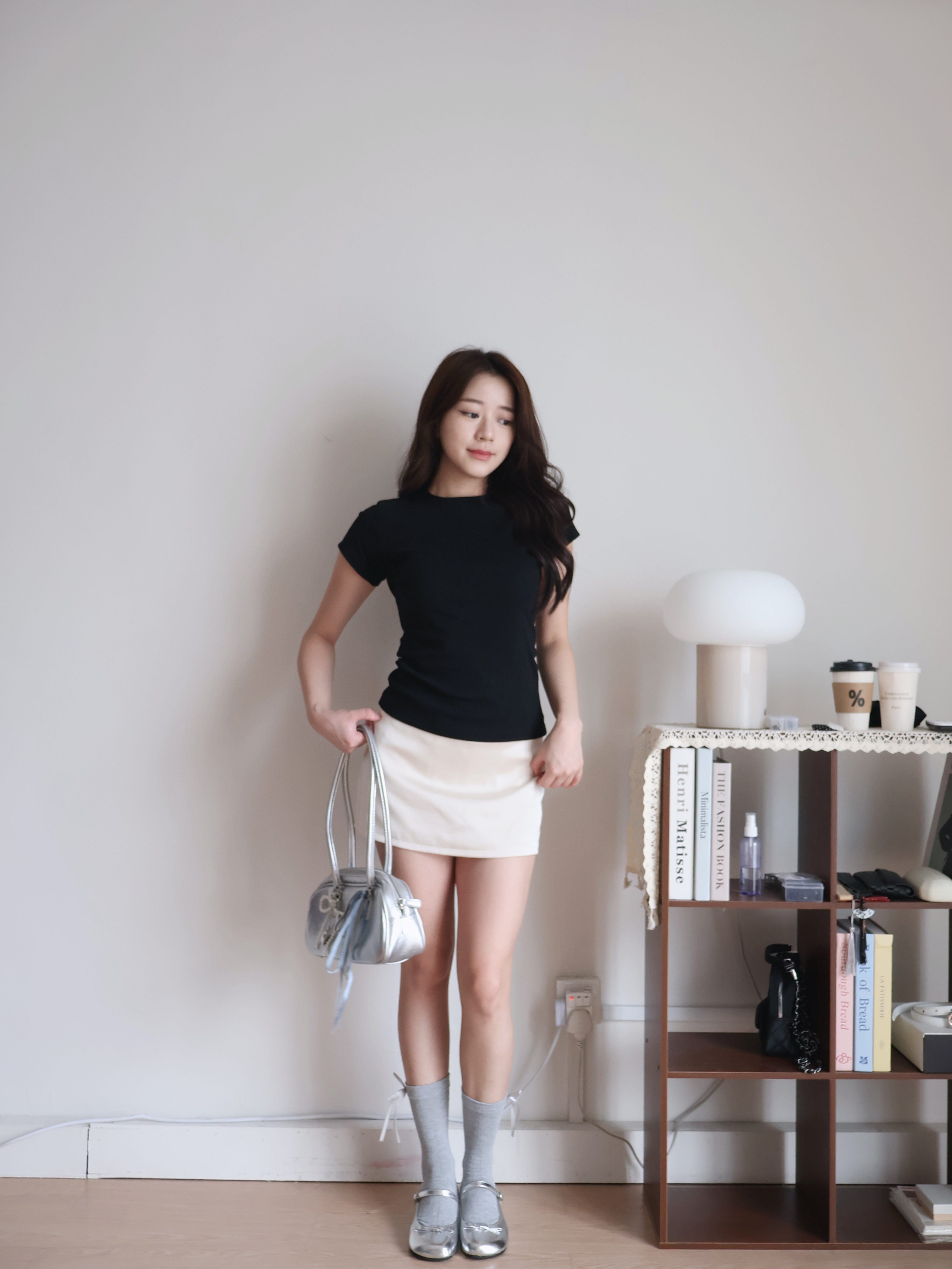 Hailey Cotton Tee | Black