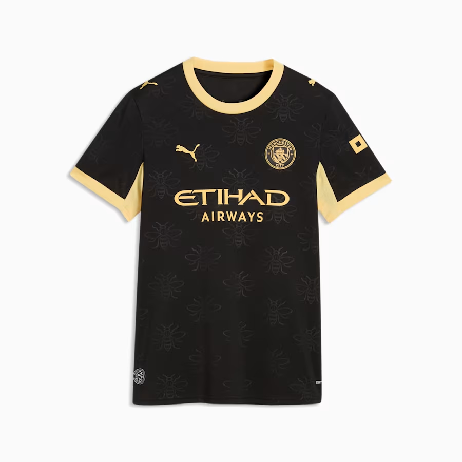 工業蜜蜂圖案 Puma Manchester City 曼城 2026-27 作客女裝球迷版球衣 (可加印字章) 784341