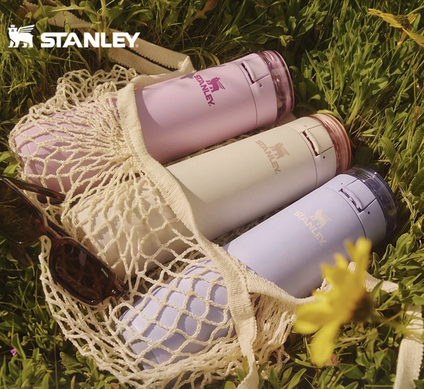 韓國 STANLEY 最新 FlowState Spring Bottle 防漏 彈蓋 不鏽鋼保溫瓶591ml