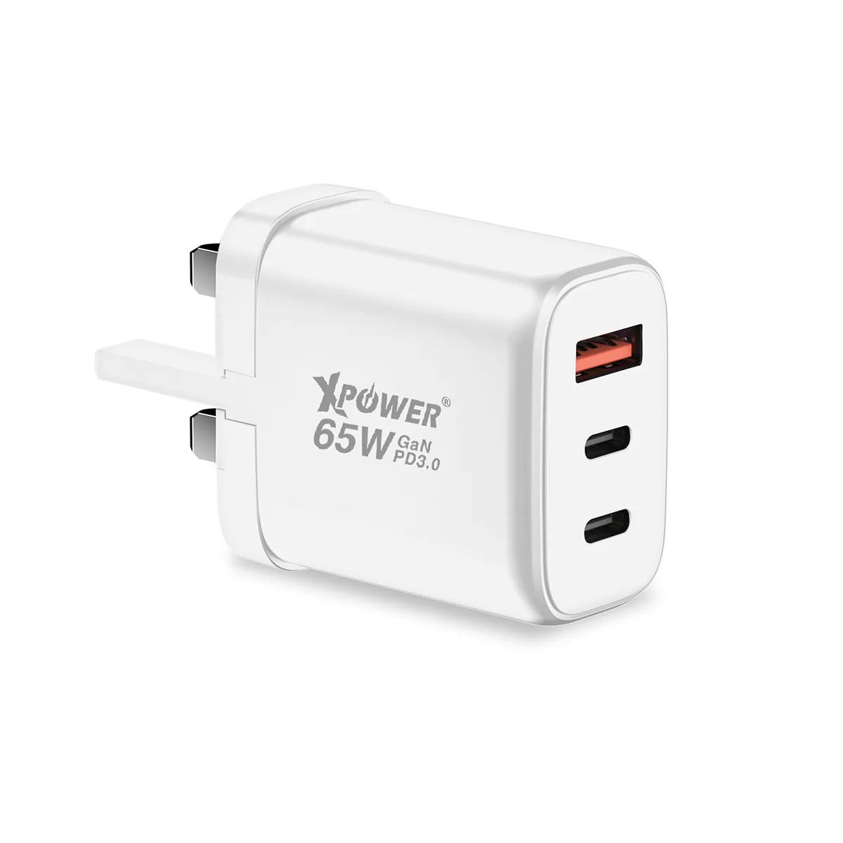 XPower GW65C 65W可摺疊伸縮腳3輸出 PD3.0/PPS/QC 迷你快充插牆GaN充電器