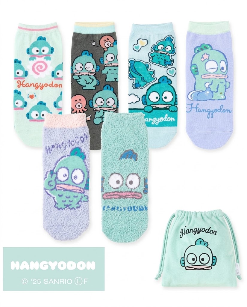 Sanrio Happy Bag (索袋連6對襪SET)