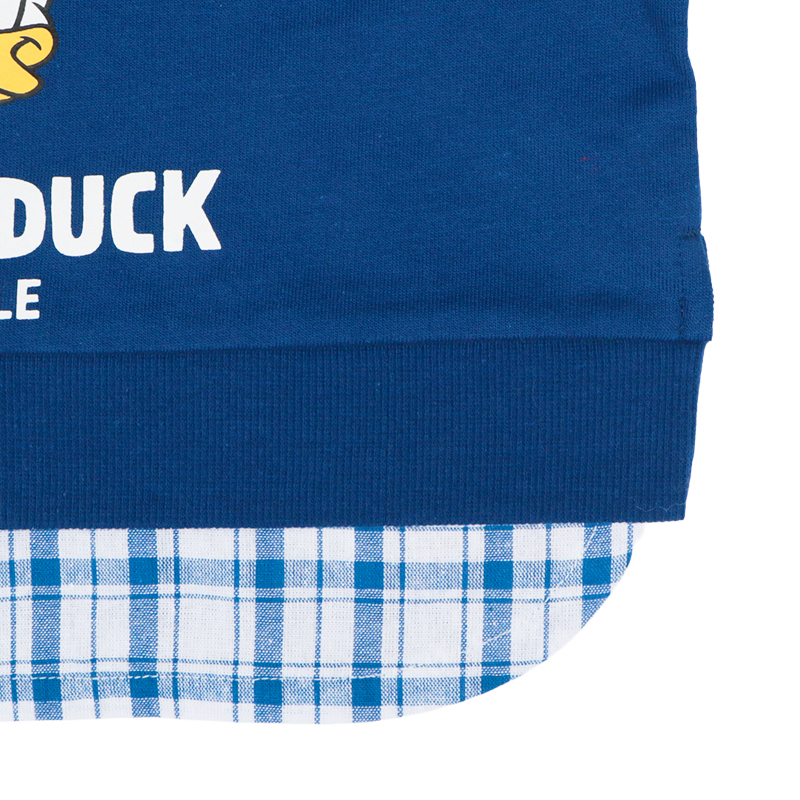 🇯🇵預訂 日本直送🇯🇵唐老鴨印花格紋假兩件毛圈衛衣