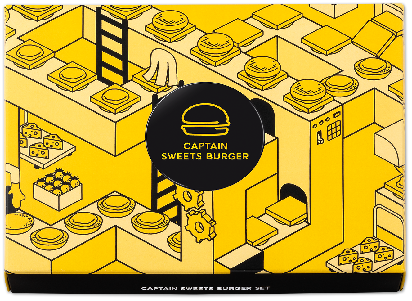 Captain Sweets Burger Combo Set - 芝士漢堡&士多啤梨漢堡 組合套裝