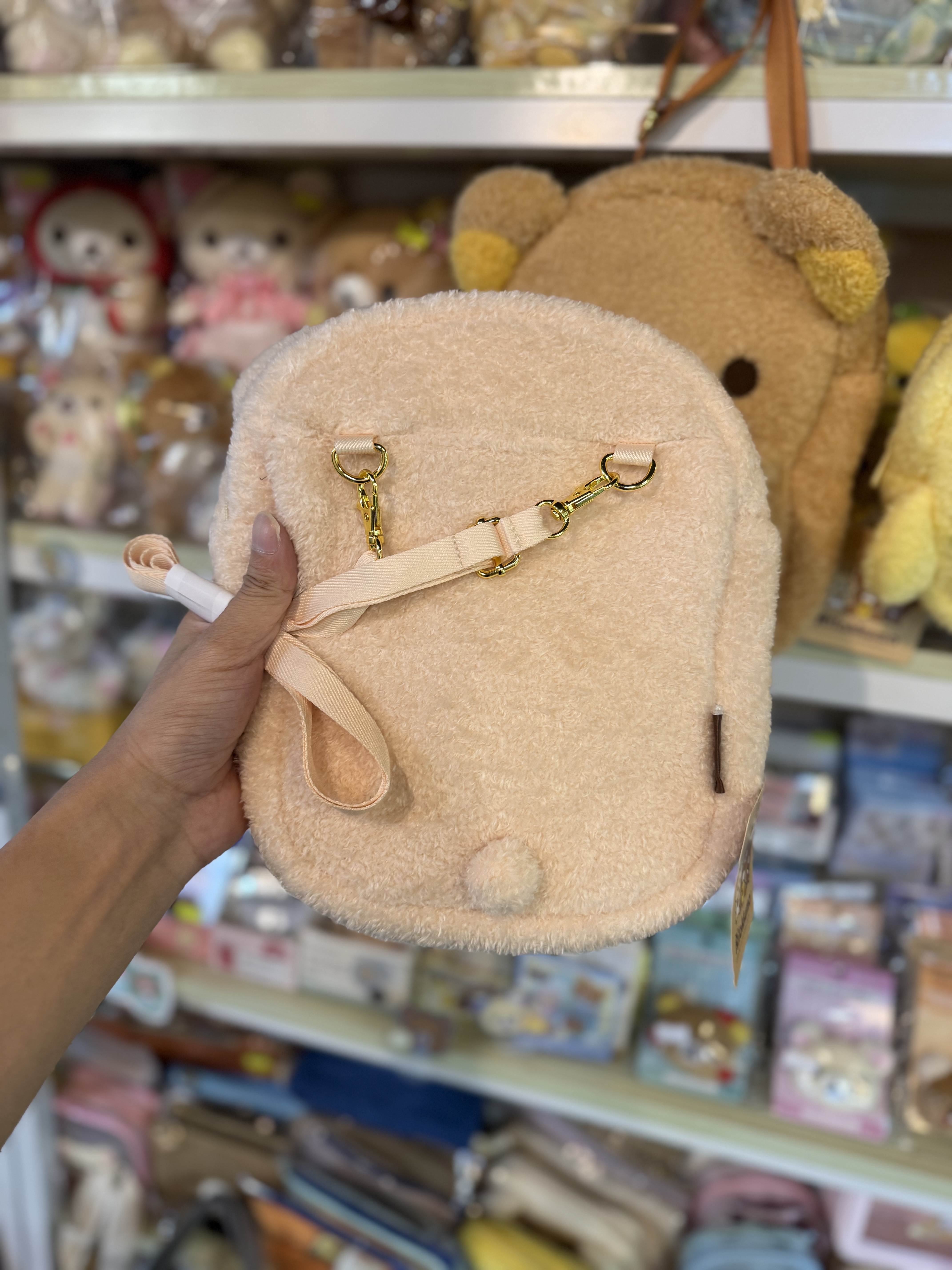 《現貨》全新Rilakkuma毛毛斜孭袋