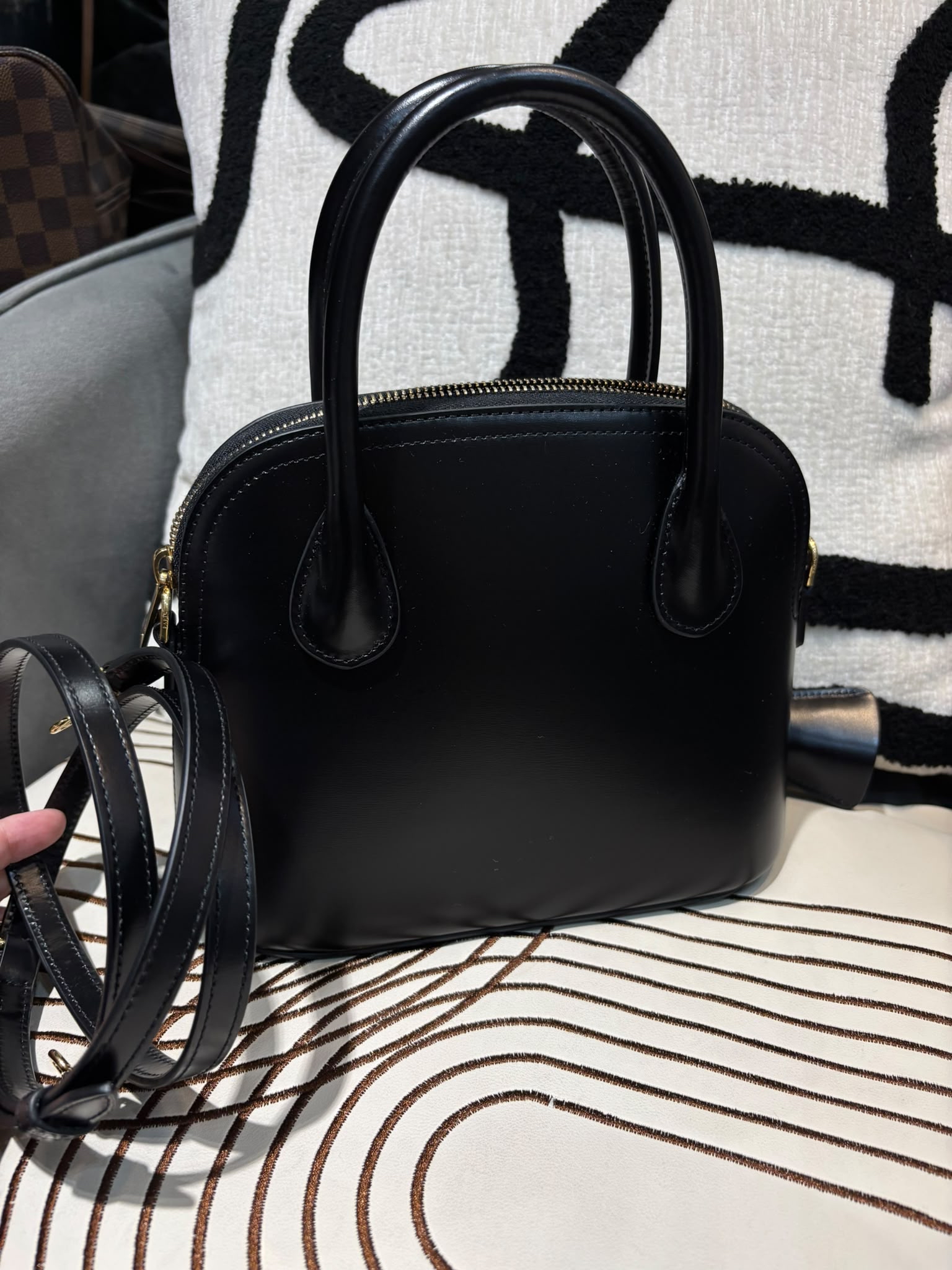 Celine Mini Honorine 黑色亮面小牛皮 2Way Bag 100%Authentic ,98%new ☑️dust bag 