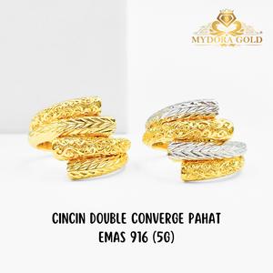 MYDORA Cincin Double Converge Pahat (5G) l EMAS 916/22K