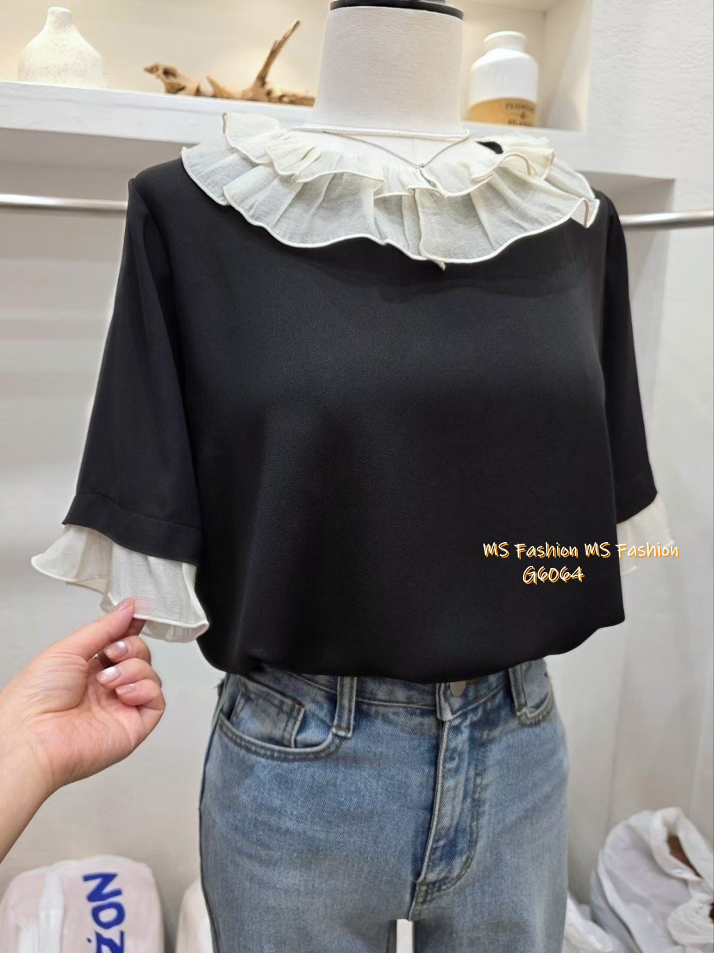 G6064 韓國🇰🇷靚料拼邊top