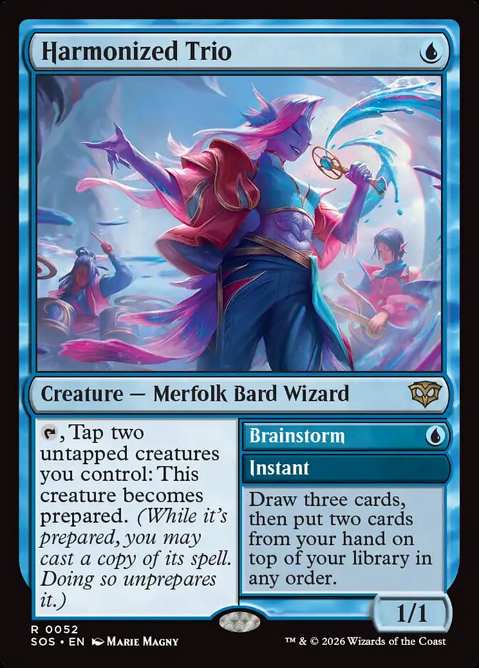 [EN] [Foil] Harmonized Trio // Brainstorm [SOS-052] R