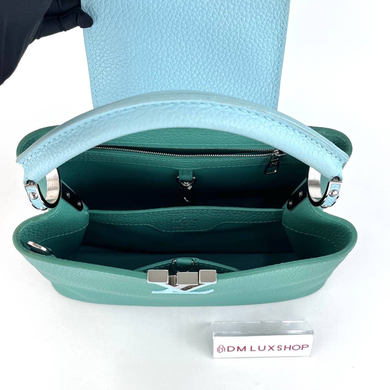 LV Capucines BB Green & Blue Taurillon