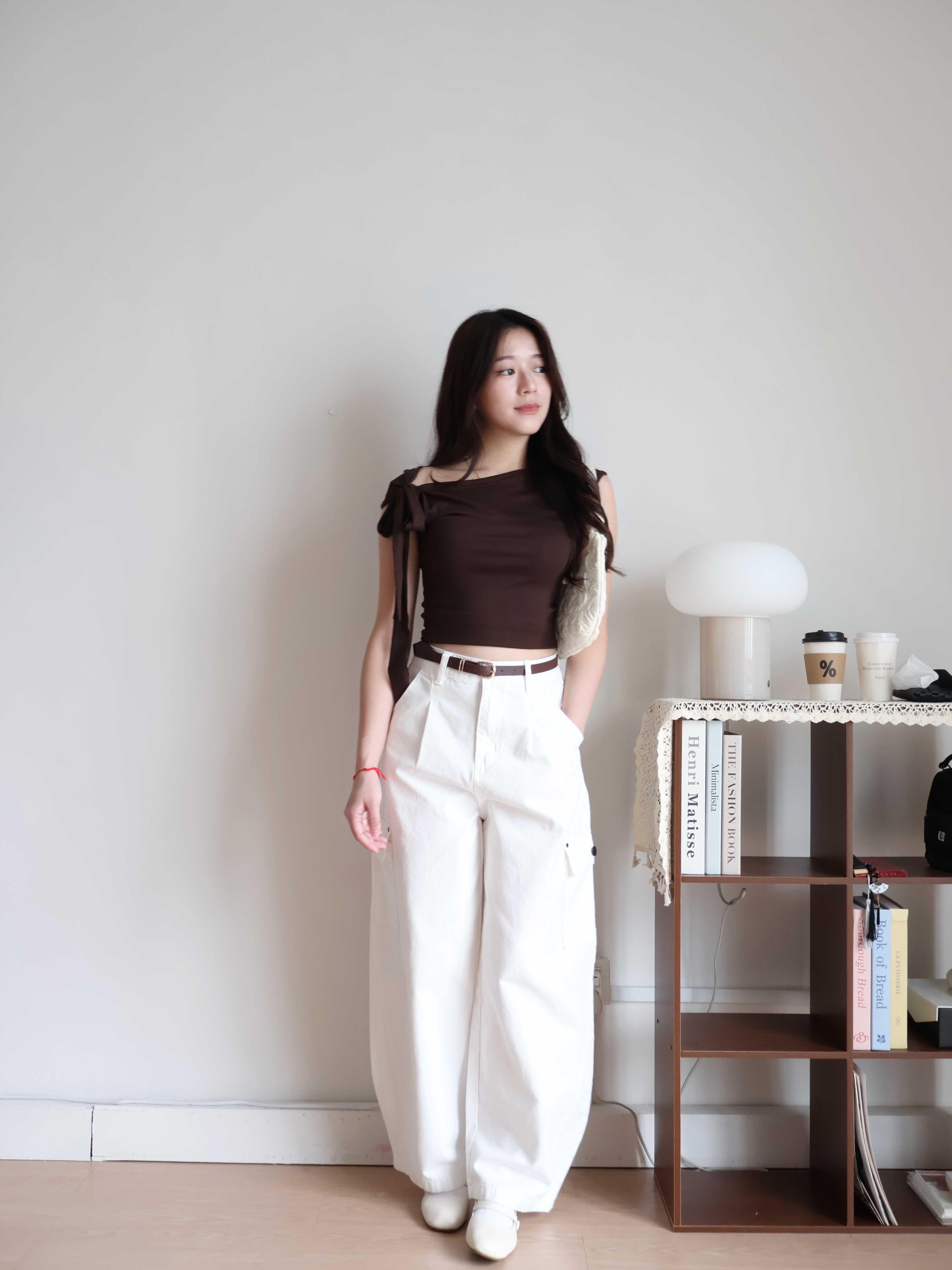 Heidi Barrel Jeans | White