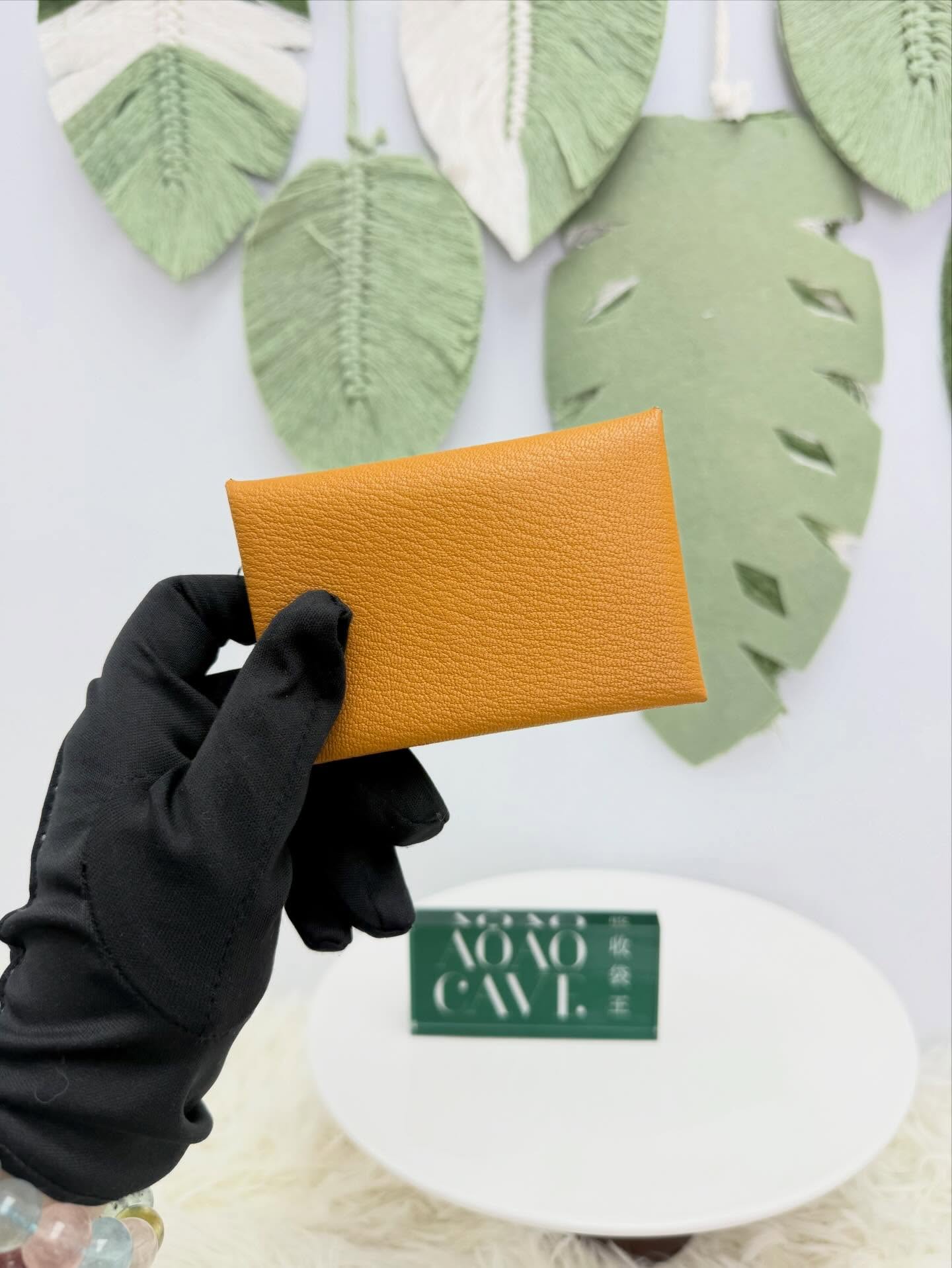 HERMES🤍PRE OWNED  對開釦式卡包🖤 