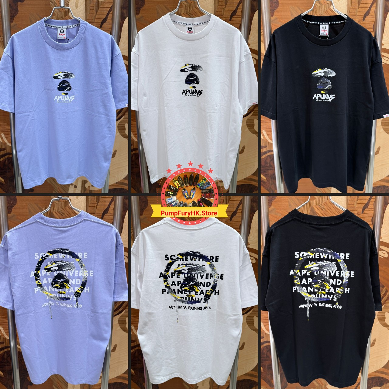 AAPE Relaxed fit AAPEUNVS graphic tee (1839) 寬鬆版